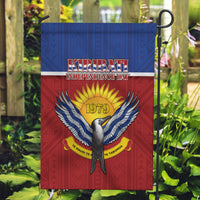 Kiribati 45th Independence Day Garden Flag Lesser Frigatebird Tribal Pattern LT05 Garden Flag Red - Polynesian Pride