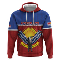 Kiribati 45th Independence Day Hoodie Lesser Frigatebird Tribal Pattern LT05 Pullover Hoodie Red - Polynesian Pride