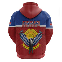 Kiribati 45th Independence Day Hoodie Lesser Frigatebird Tribal Pattern LT05 - Polynesian Pride