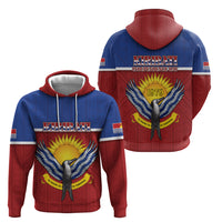 Kiribati 45th Independence Day Hoodie Lesser Frigatebird Tribal Pattern LT05 - Polynesian Pride