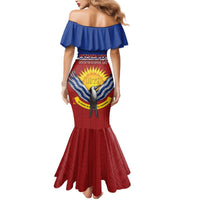 Kiribati 45th Independence Day Mermaid Dress Lesser Frigatebird Tribal Pattern LT05 - Polynesian Pride