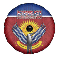 Kiribati 45th Independence Day Spare Tire Cover Lesser Frigatebird Tribal Pattern