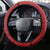 Kiribati 45th Independence Day Steering Wheel Cover Lesser Frigatebird Tribal Pattern