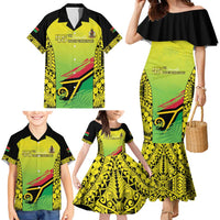 Vanuatu 45th Independence Family Matching Mermaid Dress and Hawaiian Shirt Special Style LT05 - Polynesian Pride