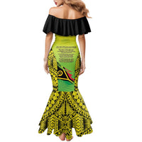 Vanuatu 45th Independence Family Matching Mermaid Dress and Hawaiian Shirt Special Style LT05 - Polynesian Pride