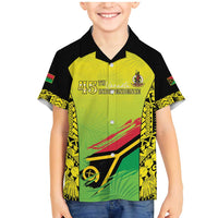 Vanuatu 45th Independence Family Matching Mermaid Dress and Hawaiian Shirt Special Style LT05 Son's Shirt Yellow - Polynesian Pride