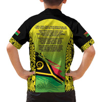 Vanuatu 45th Independence Family Matching Off The Shoulder Long Sleeve Dress and Hawaiian Shirt Special Style LT05 - Polynesian Pride