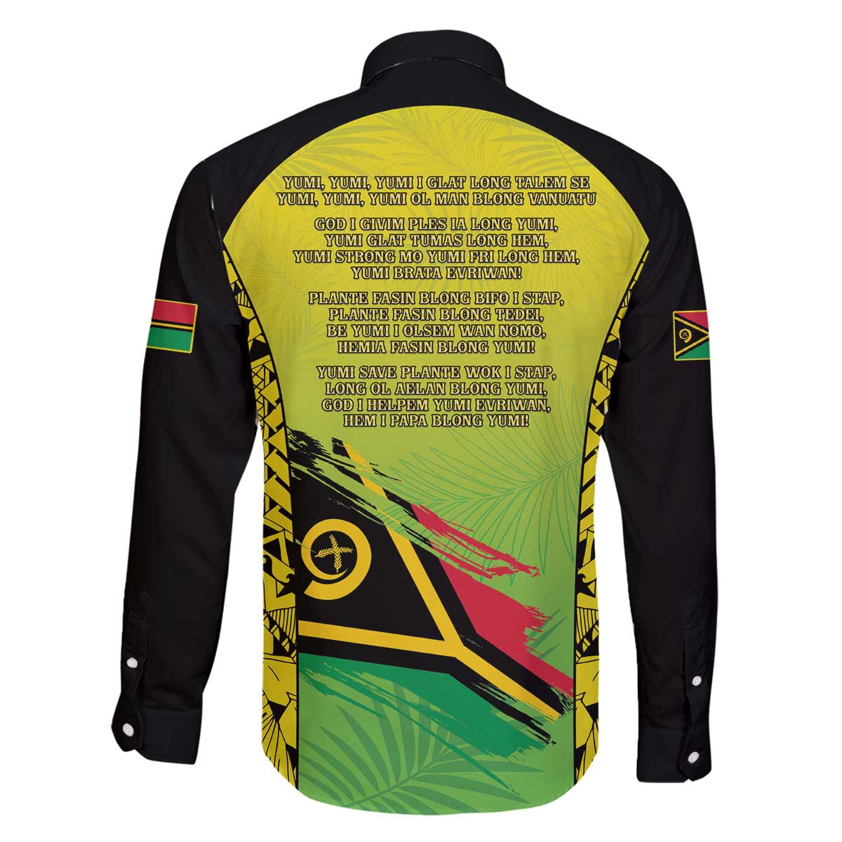 Vanuatu 45th Independence Family Matching Off The Shoulder Long Sleeve Dress and Hawaiian Shirt Special Style LT05 - Polynesian Pride