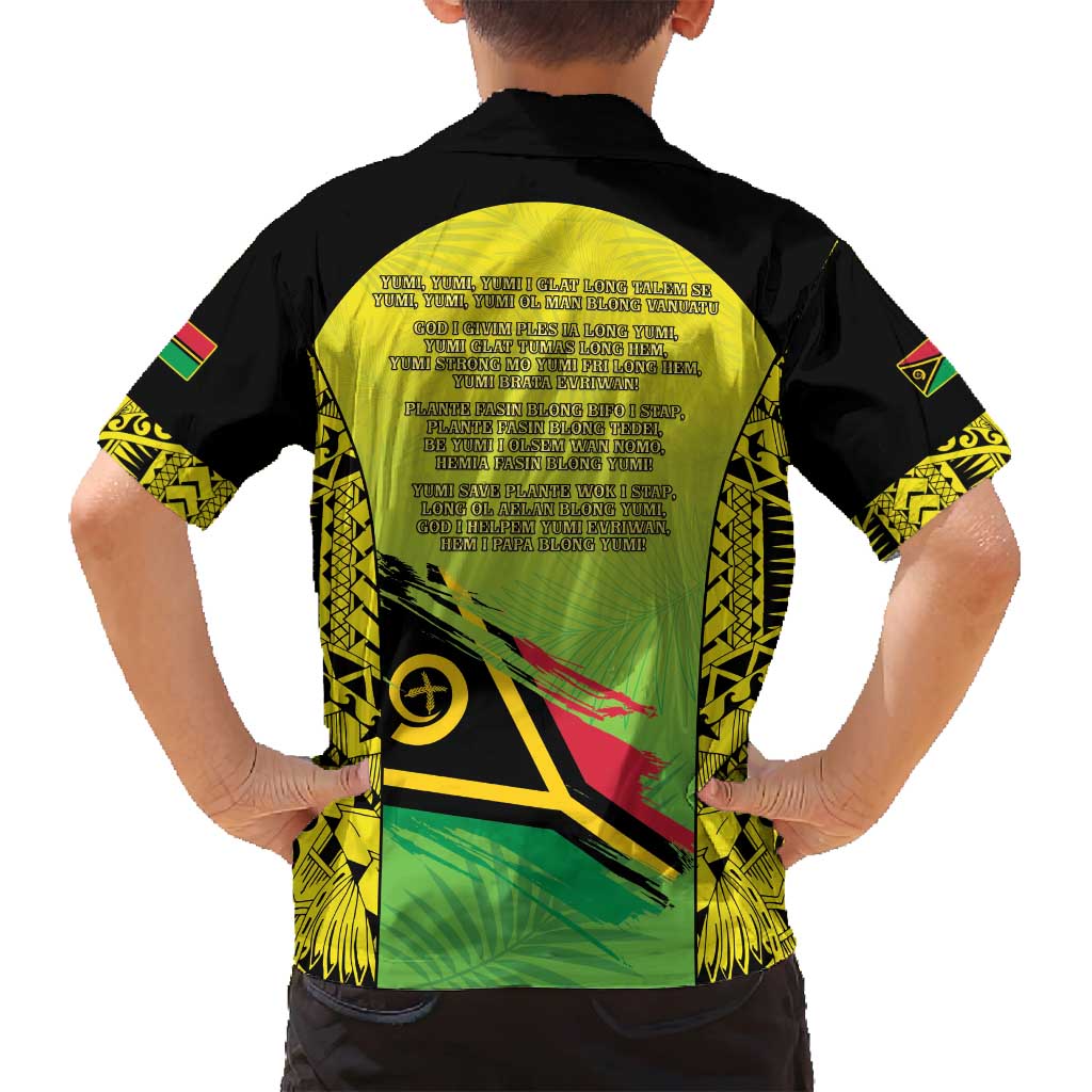 Vanuatu 45th Independence Family Matching Summer Maxi Dress and Hawaiian Shirt Special Style LT05 - Polynesian Pride