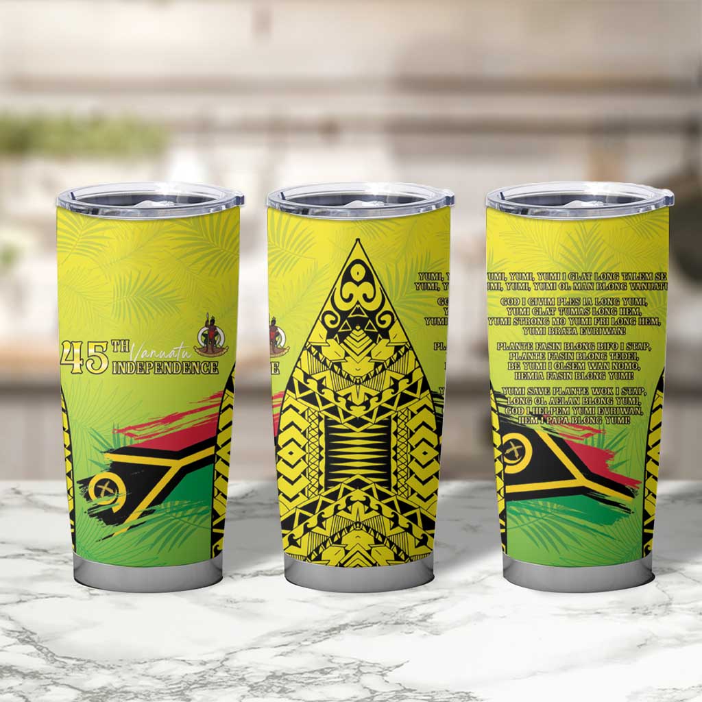 Vanuatu 45th Independence Tumbler Cup Special Style - Polynesian Pride