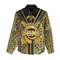 Vanuatu 45th Anniversary Of Independence Women Casual Shirt Gold Style - Polynesian Pride