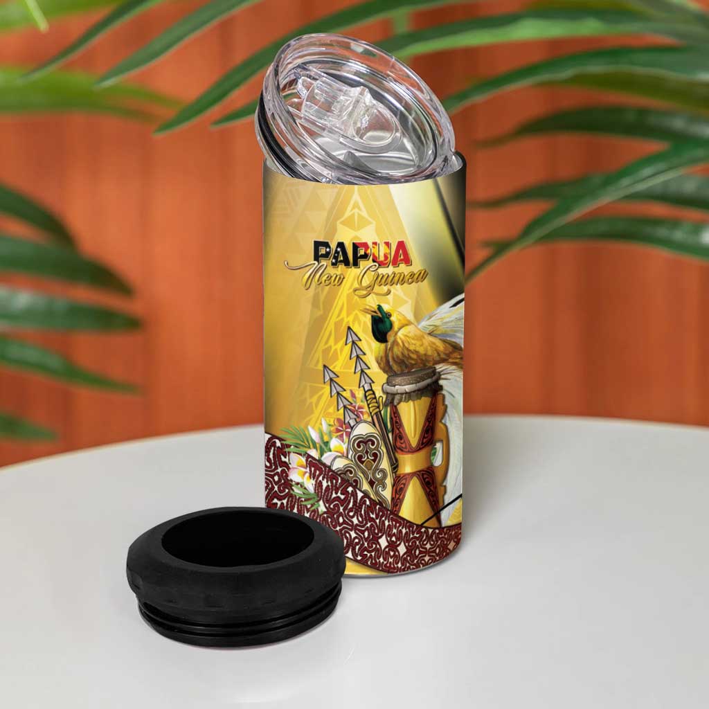 Papua New Guinea 4 in 1 Can Cooler Tumbler 50 Years Of Independence LT05 - Polynesian Pride