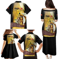 Papua New Guinea Family Matching Puletasi and Hawaiian Shirt 50 Years Of Independence LT05 - Polynesian Pride