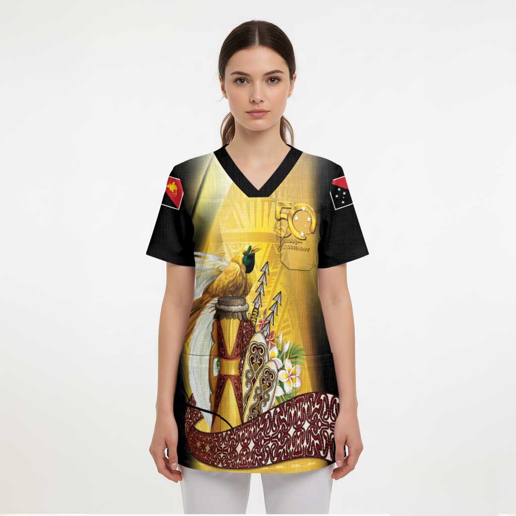 Papua New Guinea Scrub Top 50 Years Of Independence - Polynesian Pride