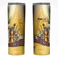 Papua New Guinea Skinny Tumbler 50 Years Of Independence LT05 Gold - Polynesian Pride