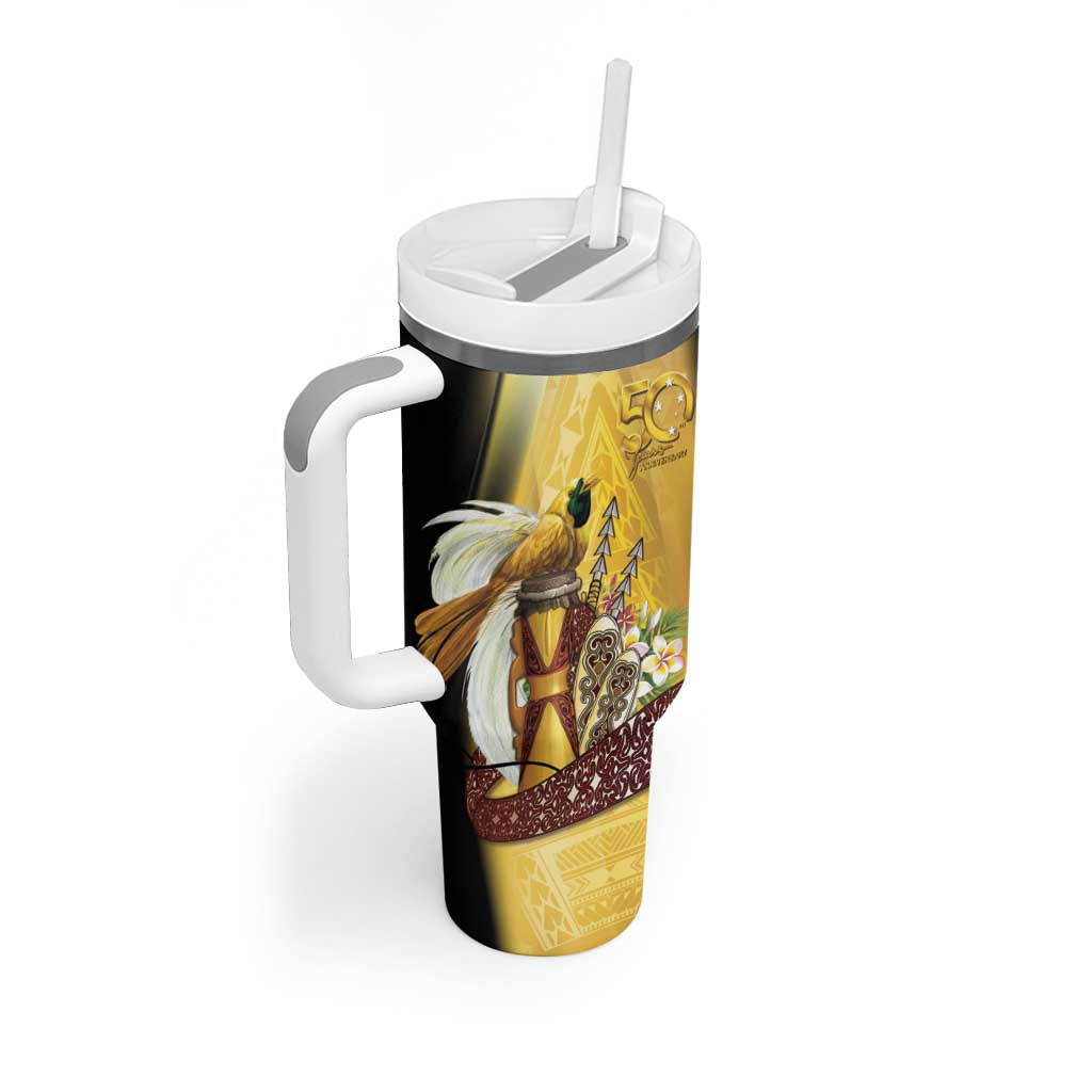 Papua New Guinea Tumbler With Handle 50 Years Of Independence - Polynesian Pride