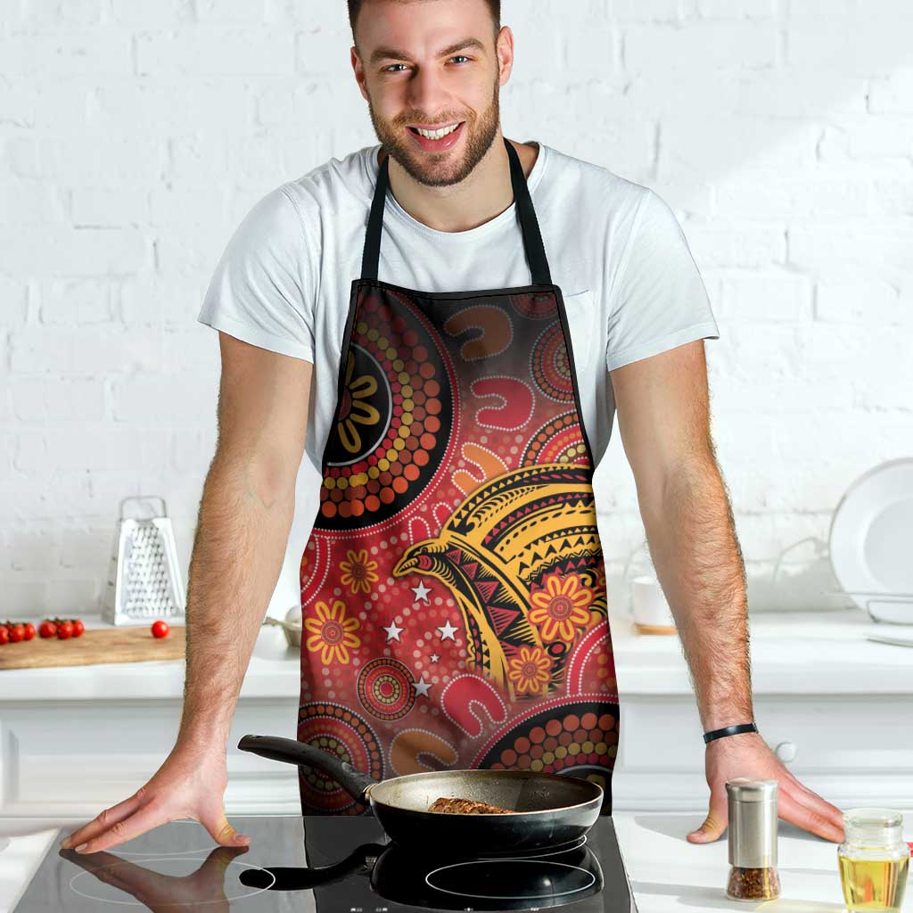 Papua New Guinea Apron Birds Of Paradise With Aboriginal Pattern - Polynesian Pride