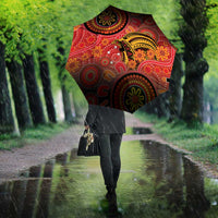 Papua New Guinea Umbrella Birds Of Paradise With Aboriginal Pattern LT05 - Polynesian Pride
