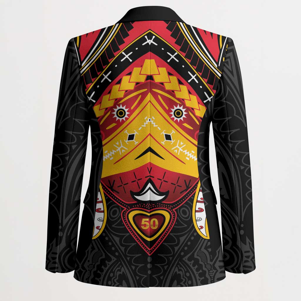 Papua New Guinea Independence Day Blazer Tribal Mask - Polynesian Pride