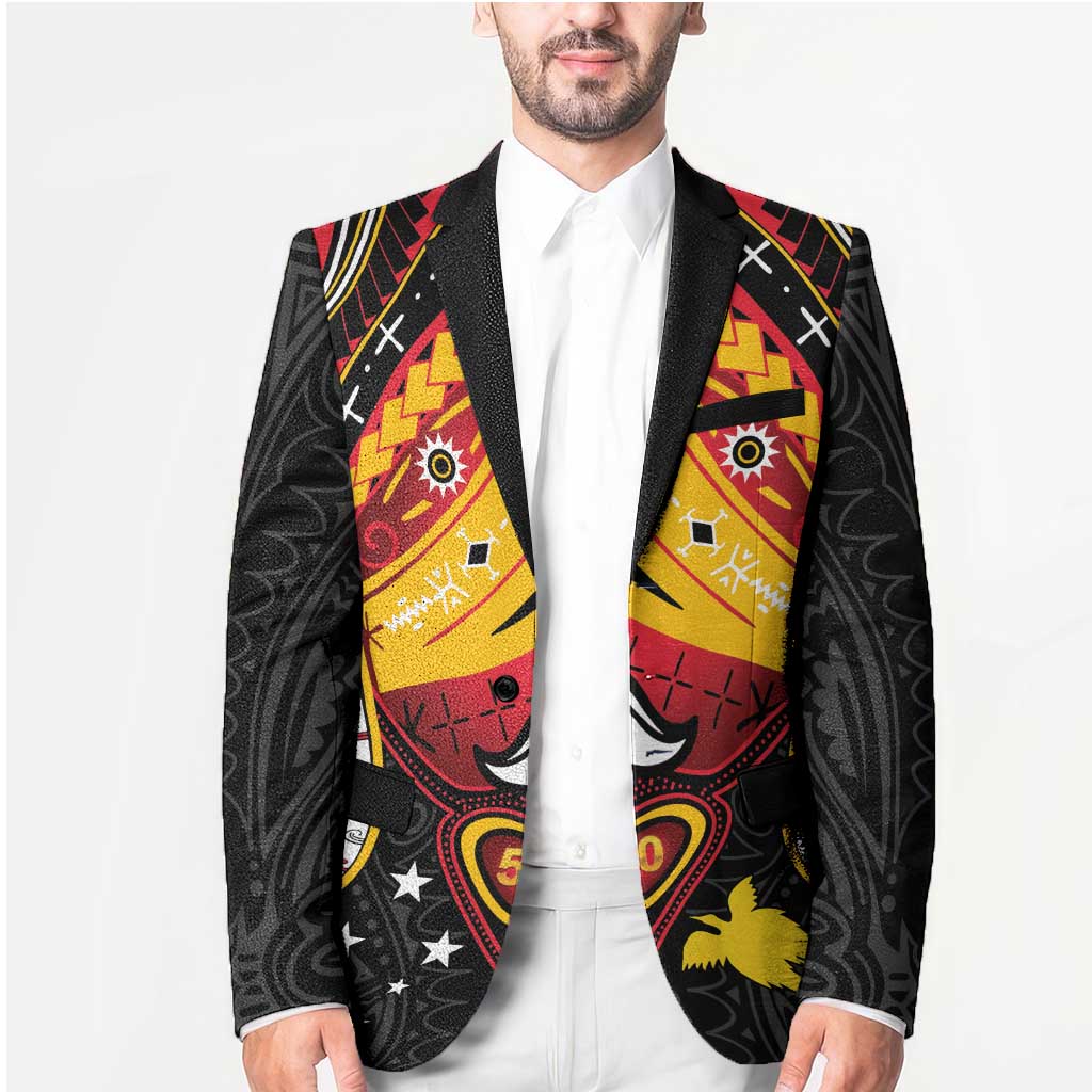 Papua New Guinea Independence Day Blazer Tribal Mask - Polynesian Pride