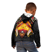 Papua New Guinea Independence Day Kid Hoodie Tribal Mask - Polynesian Pride