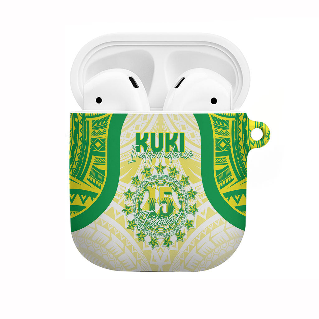 Kuki Independence 2026 AirPods Case Cook Islands 15 Finest White Version LT05 White - Polynesian Pride