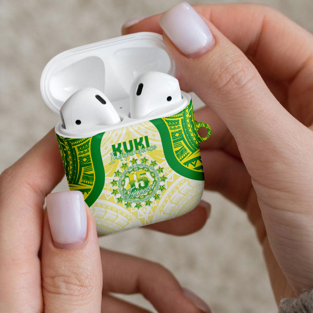 Kuki Independence 2026 AirPods Case Cook Islands 15 Finest White Version LT05 - Polynesian Pride