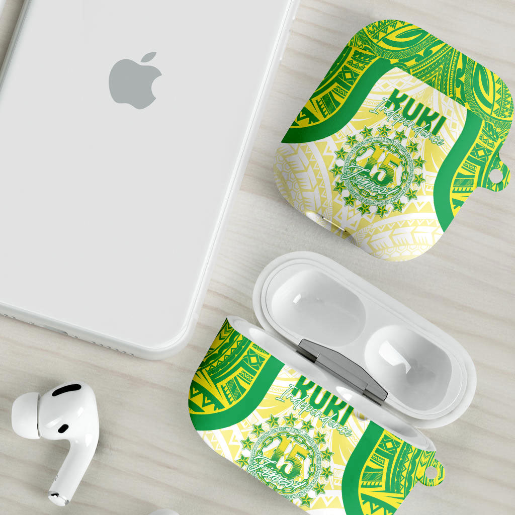 Kuki Independence 2026 AirPods Case Cook Islands 15 Finest White Version LT05 - Polynesian Pride