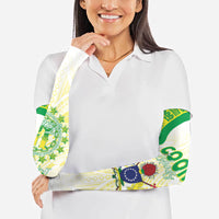Kuki Independence 2026 Arm Sleeves Cook Islands 15 Finest White Version LT05 - Polynesian Pride