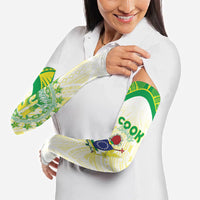 Kuki Independence 2026 Arm Sleeves Cook Islands 15 Finest White Version LT05 - Polynesian Pride