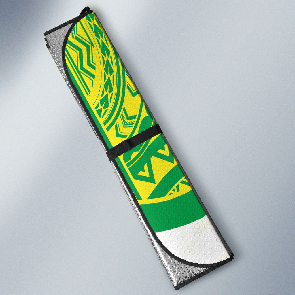 Kuki Independence 2026 Auto Sun Shade Cook Islands 15 Finest White Version LT05 - Polynesian Pride