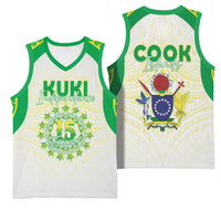 Kuki Independence 2026 Basketball Jersey Cook Islands 15 Finest White Version LT05 - Polynesian Pride