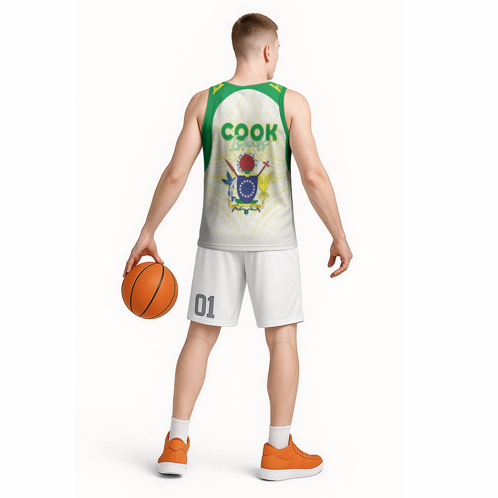 Kuki Independence 2026 Basketball Jersey Cook Islands 15 Finest White Version LT05 - Polynesian Pride