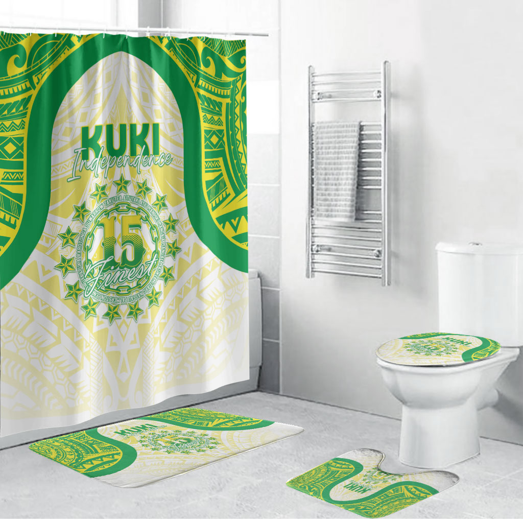 Kuki Independence 2026 Bathroom Set Cook Islands 15 Finest White Version LT05 Bathroom Set (4 pcs) White - Polynesian Pride