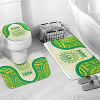 Kuki Independence 2026 Bathroom Set Cook Islands 15 Finest White Version LT05 Mat Set Only (3 pcs) One Size White - Polynesian Pride