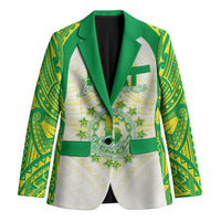 Kuki Independence 2026 Blazer Cook Islands 15 Finest White Version LT05 Unisex White - Polynesian Pride