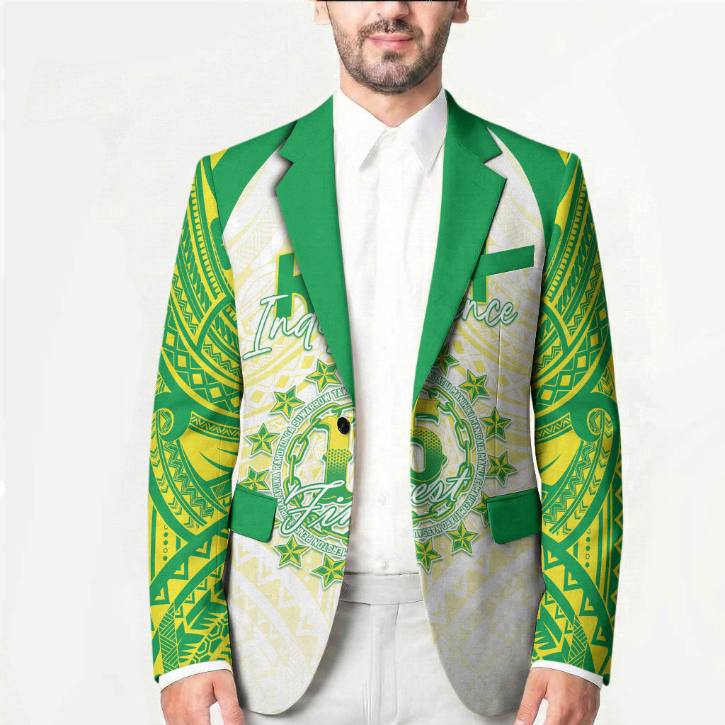 Kuki Independence 2026 Blazer Cook Islands 15 Finest White Version LT05 - Polynesian Pride