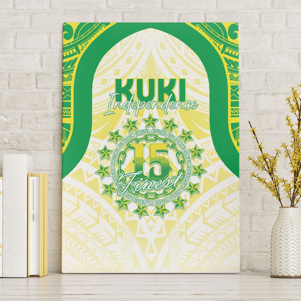 Kuki Independence 2026 Canvas Wall Art Cook Islands 15 Finest White Version LT05 Without Frame White - Polynesian Pride
