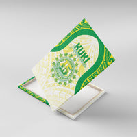 Kuki Independence 2026 Canvas Wall Art Cook Islands 15 Finest White Version LT05 With Frame White - Polynesian Pride