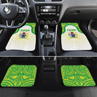 Kuki Independence 2026 Car Mats Cook Islands 15 Finest White Version LT05 Set 4pcs White - Polynesian Pride