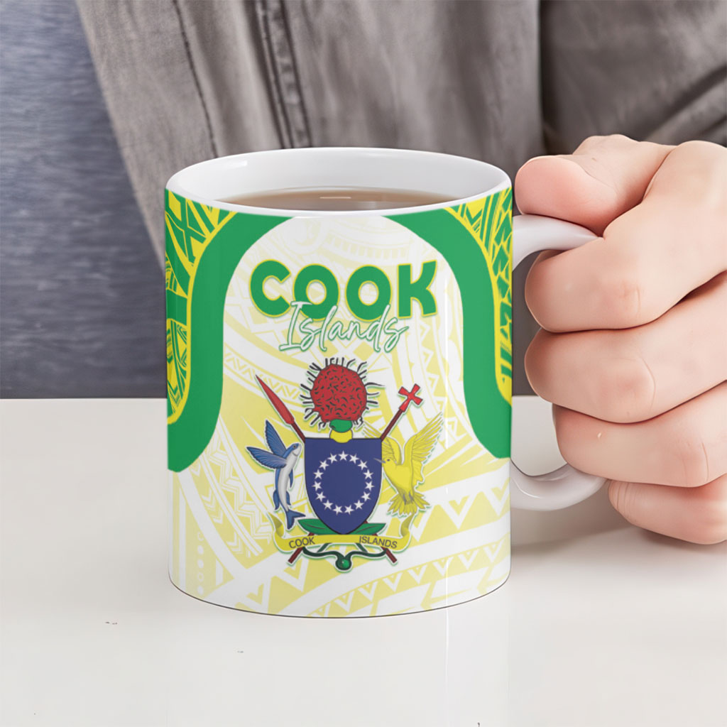 Kuki Independence 2026 Ceramic Mug Cook Islands 15 Finest White Version LT05 - Polynesian Pride