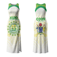 Kuki Independence 2026 Couples Matching Tank Maxi Dress and Hawaiian Shirt Cook Islands 15 Finest White Version LT05 - Polynesian Pride