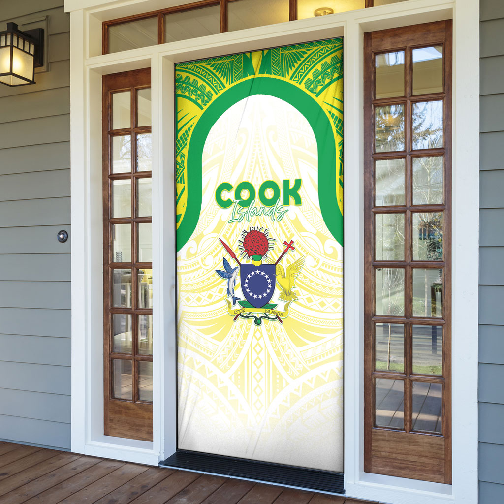 Kuki Independence 2026 Door Cover Cook Islands 15 Finest White Version LT05 - Polynesian Pride