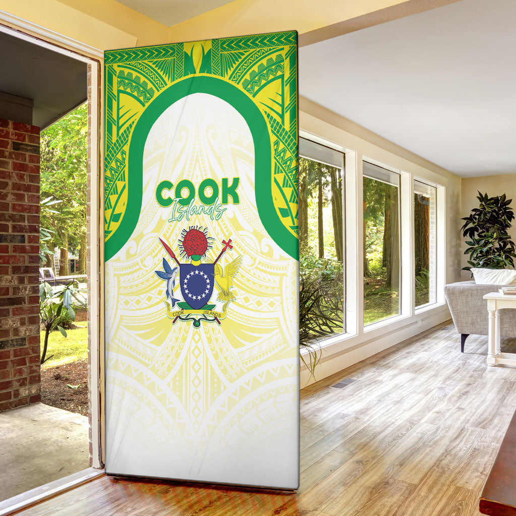 Kuki Independence 2026 Door Cover Cook Islands 15 Finest White Version LT05 - Polynesian Pride