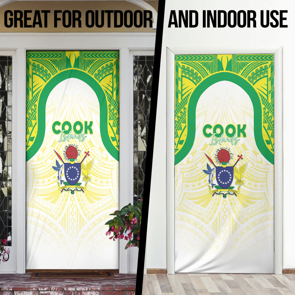 Kuki Independence 2026 Door Cover Cook Islands 15 Finest White Version LT05 - Polynesian Pride