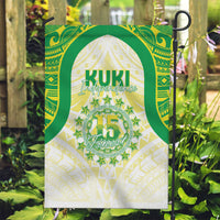 Kuki Independence 2026 Garden Flag Cook Islands 15 Finest White Version LT05 Garden Flag White - Polynesian Pride