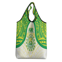 Kuki Independence 2026 Grocery Bag Cook Islands 15 Finest White Version LT05 - Polynesian Pride