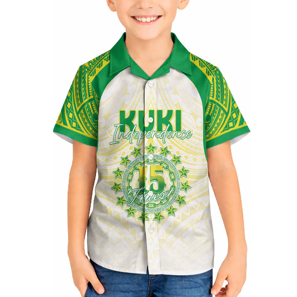 Kuki Independence 2026 Hawaiian Shirt Cook Islands 15 Finest White Version LT05 - Polynesian Pride