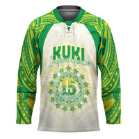 Kuki Independence 2026 Hockey Jersey Cook Islands 15 Finest White Version LT05 Unisex White - Polynesian Pride