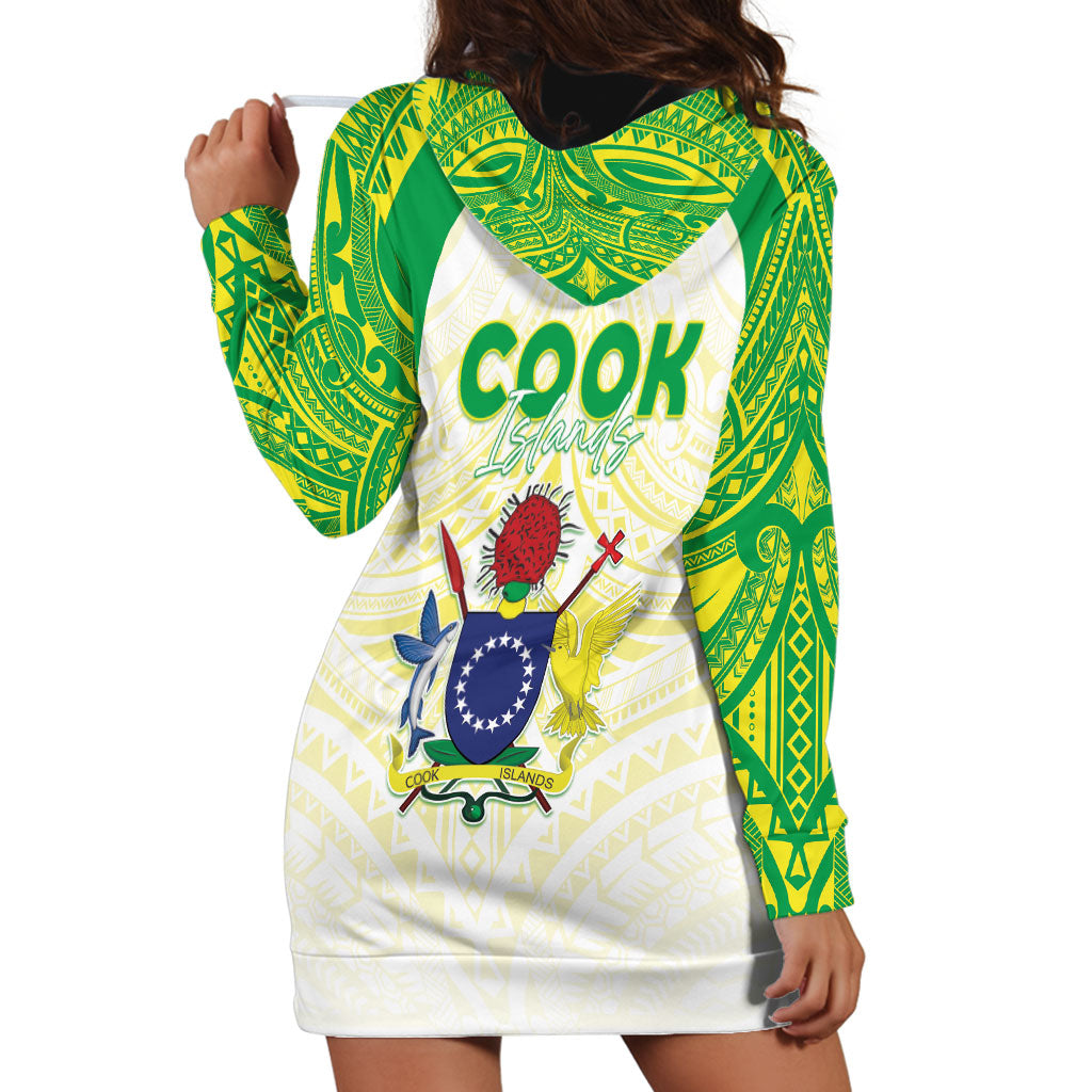 Kuki Independence 2026 Hoodie Dress Cook Islands 15 Finest White Version LT05 - Polynesian Pride